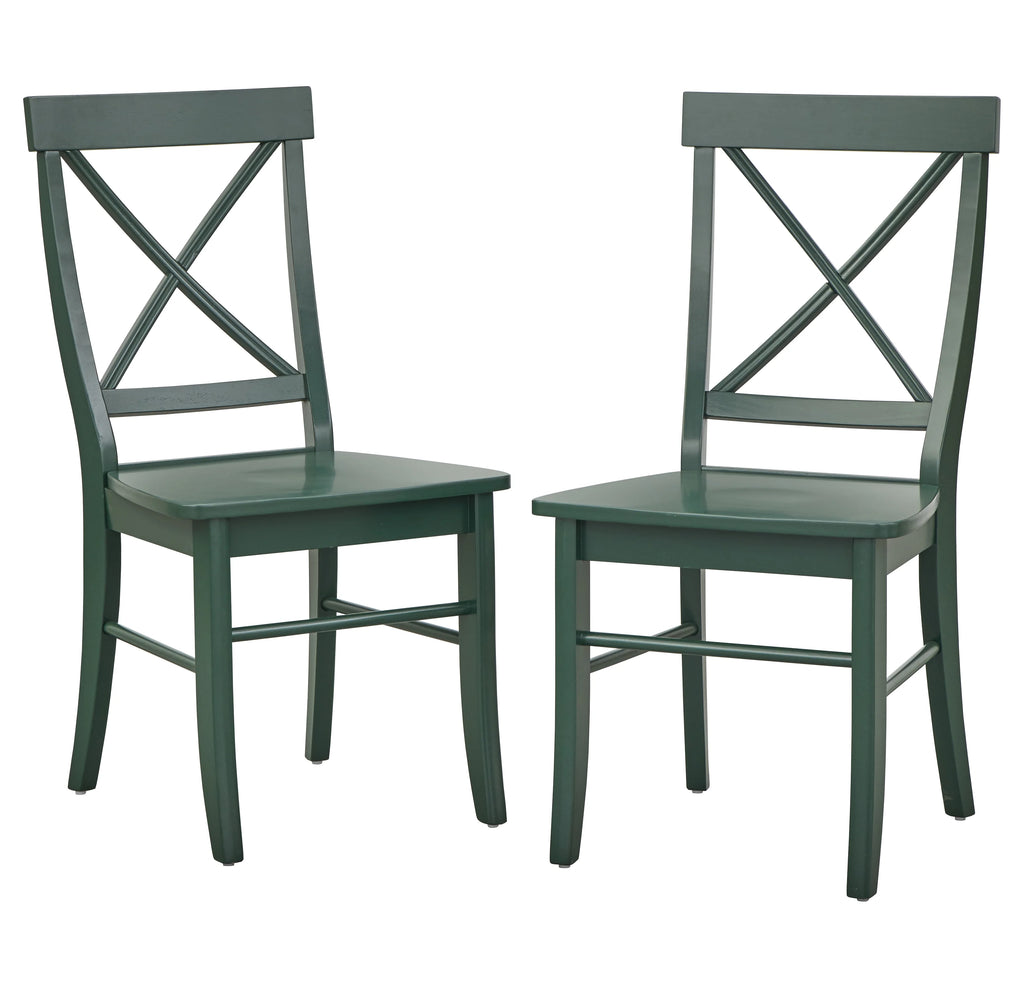 Set of 2 Dark Green Dining Chair Y8168