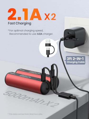 Rechargeable 2 Pack 10000mAh Magnetic Electric Hand Warmers I104