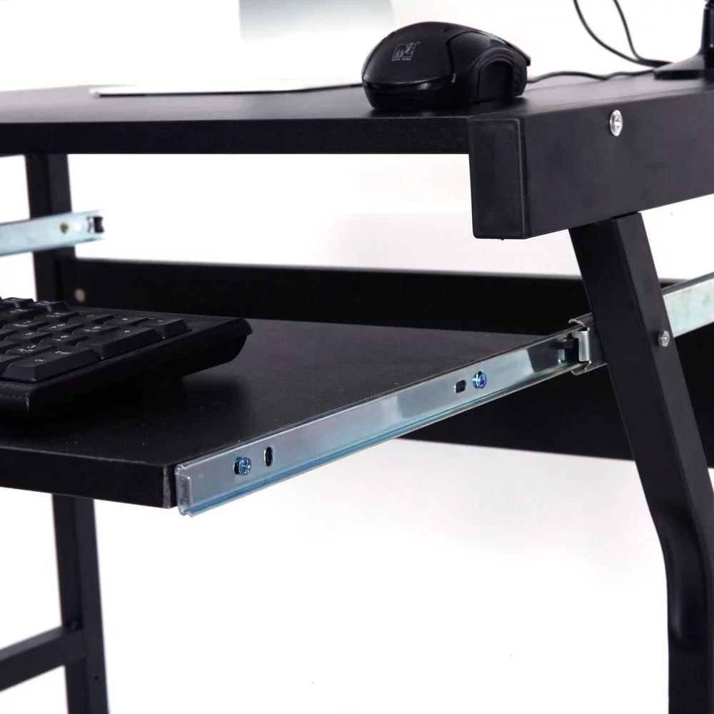 Black Computer Workstation Desk K95782