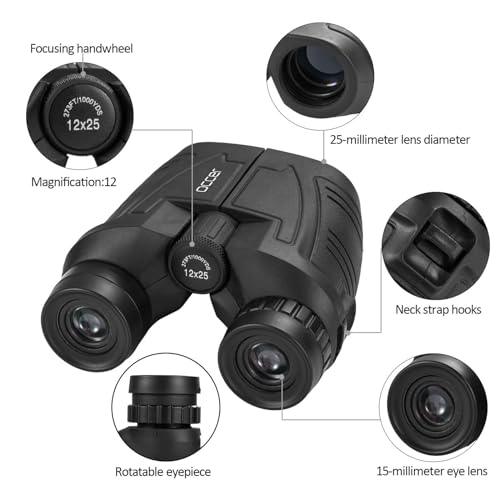 12x25 Compact Waterproof Binoculars M294