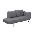 Dark Gray Fabric Convertible Sofa I703486
