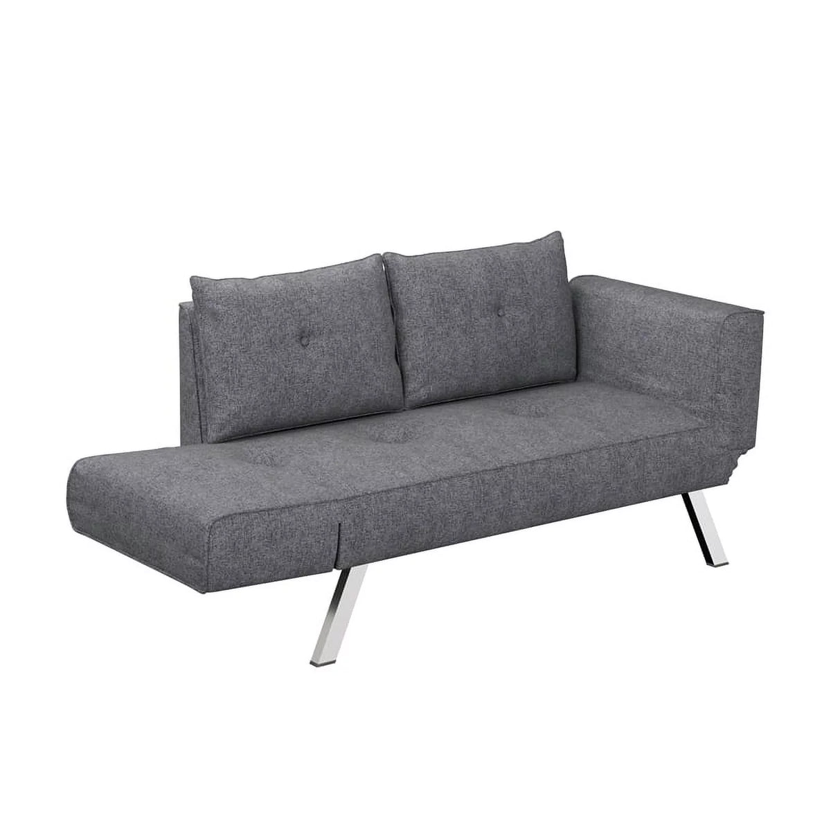 Dark Gray Fabric Convertible Sofa I703486