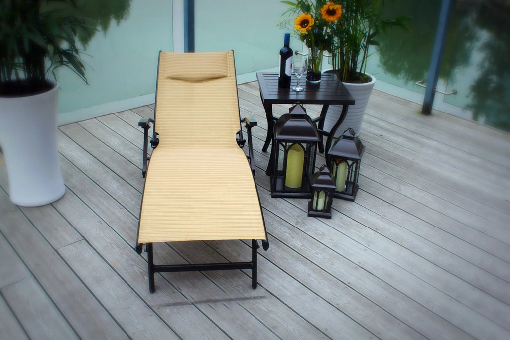 Aluminum Sling Outdoor Patio Lounge Chair C8450