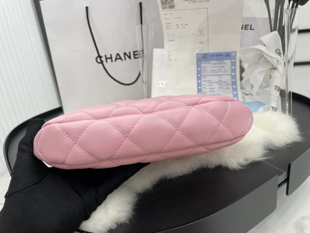 Pink Hobo Handbag L387