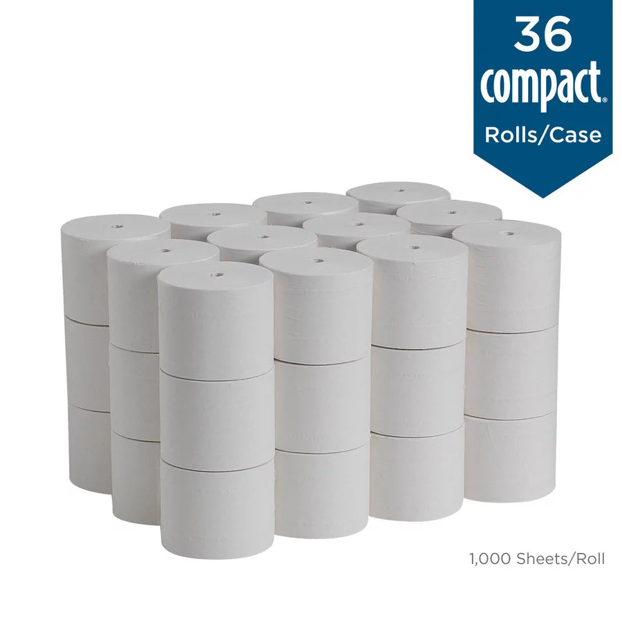 Compact Toilet Tissue 36 Count White M6154