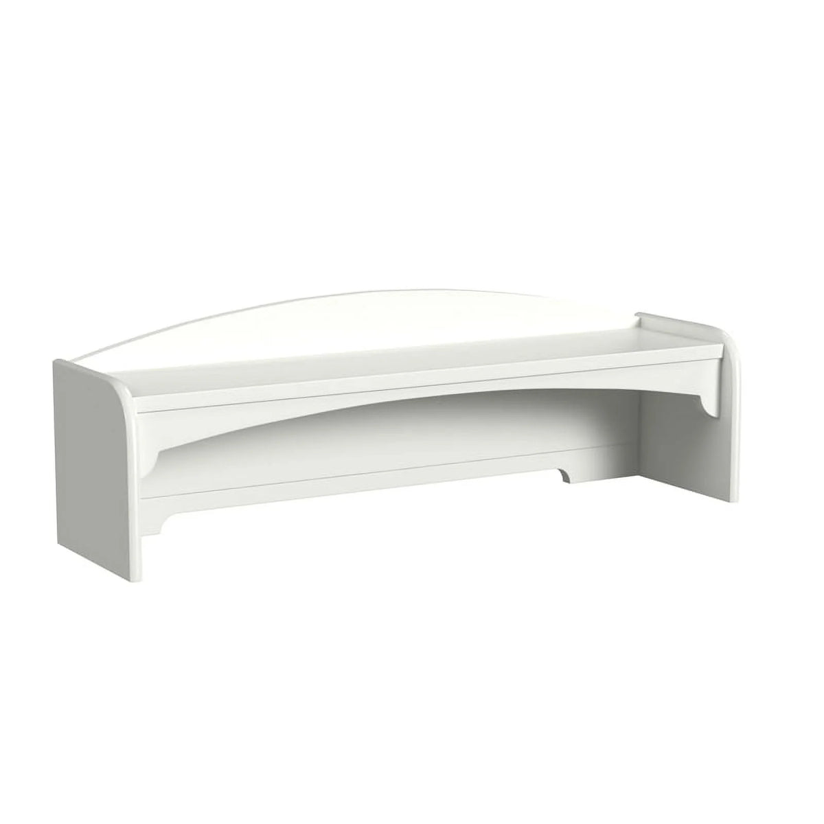 Bright White Engineered Hardwood Desk Hutch O84497