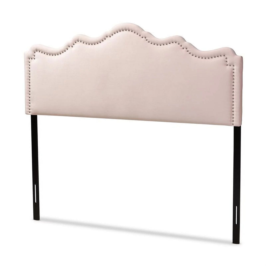Velvet Queen Headboard in Light Pink D421