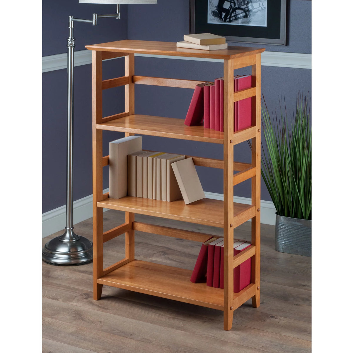 3-Section Wood Bookshelf F83348