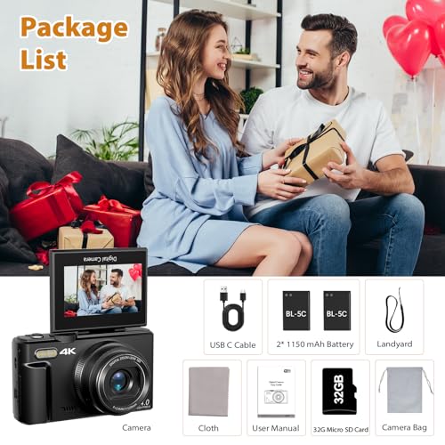 4K 64MP Digital Camera with 18X Digital Zoom K1716