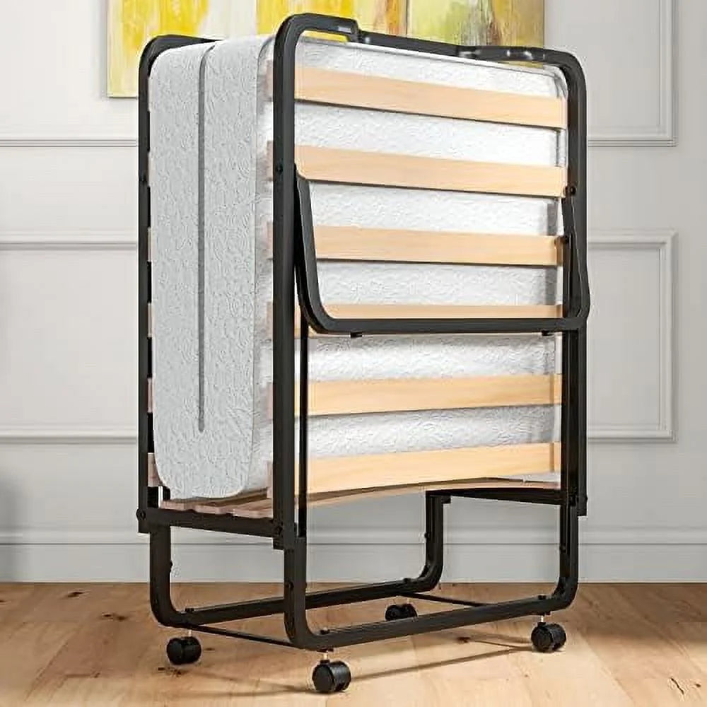 Folding Bed with 4 Inch Memory Foam Mattress L341608