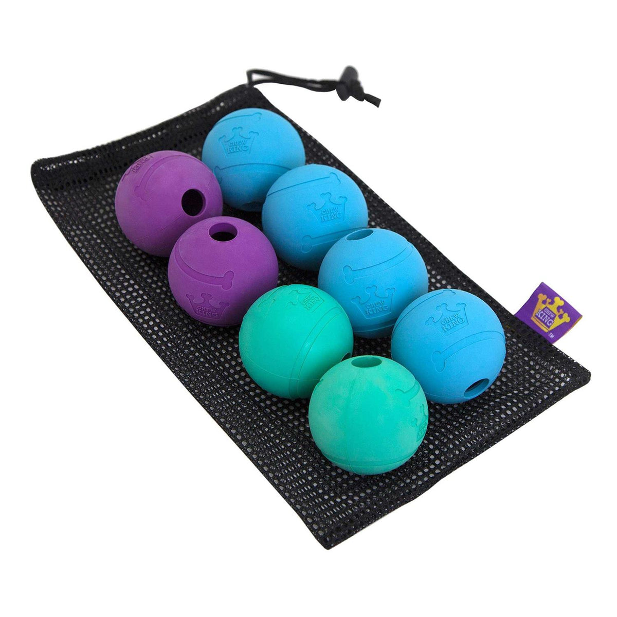 2.5 Durable Rubber Fetch Balls Dog Toy Z196733