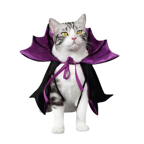 4-Piece Halloween Pet Cosplay Vampire Cloak Outfit U8603