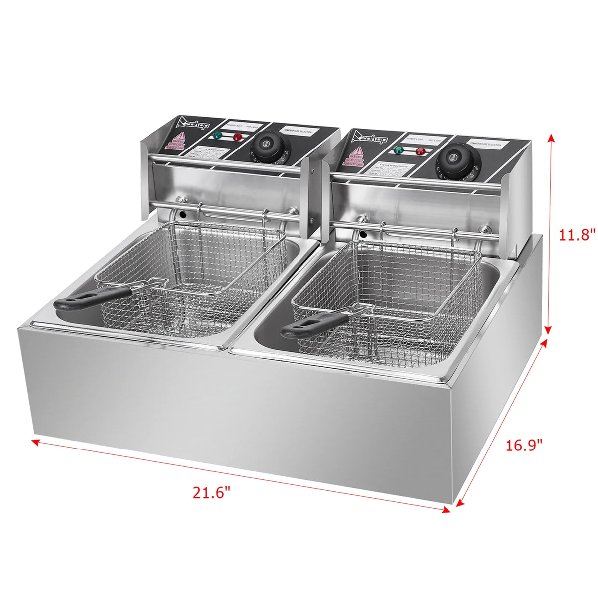 5000W 12L Stainless Steel Electric Fryer L493