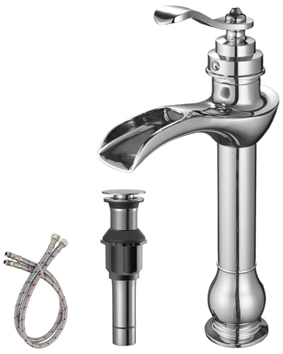 Brushed Nickel Single-Handle Vessel Sink Faucet I7656