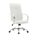 Adjustable Height Leather High-Back Office Chair with Tilt & 360 Degree Swivel O534