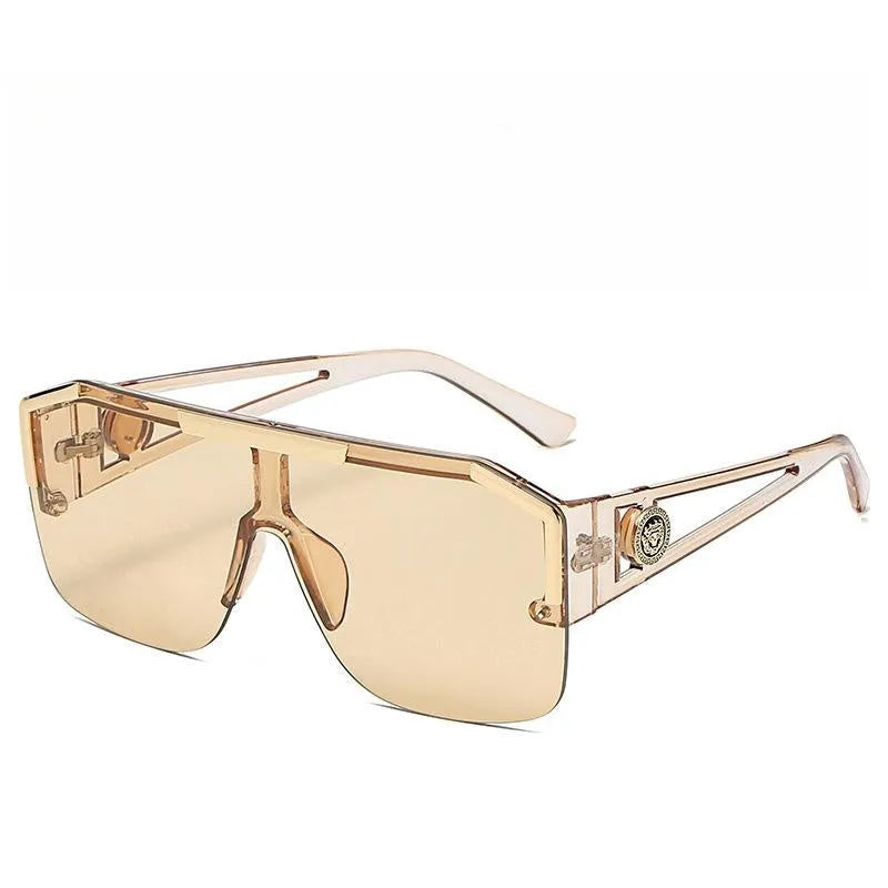 Hollowed-out One-piece Lens Sunglasses S788126