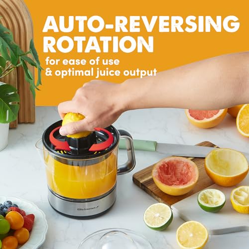 BPA-Free Electric Citrus Juicer 24oz Black/Stainless Steel T92216