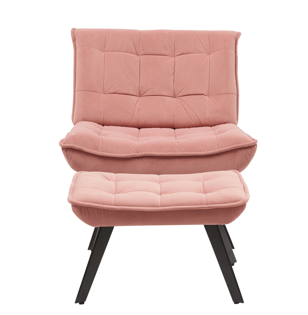 Pink Velvet Accent Chair S162422
