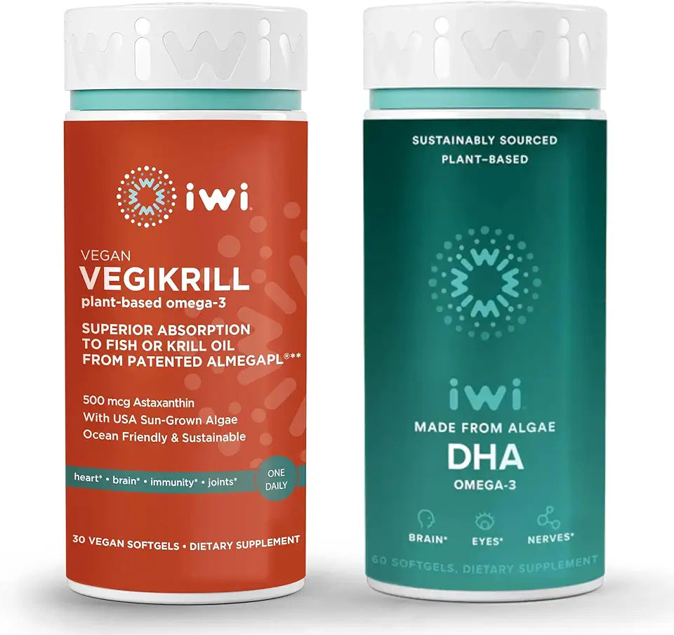Vegan Plant-Based Algae Omega-3 Bundle, 30 Servings S4774