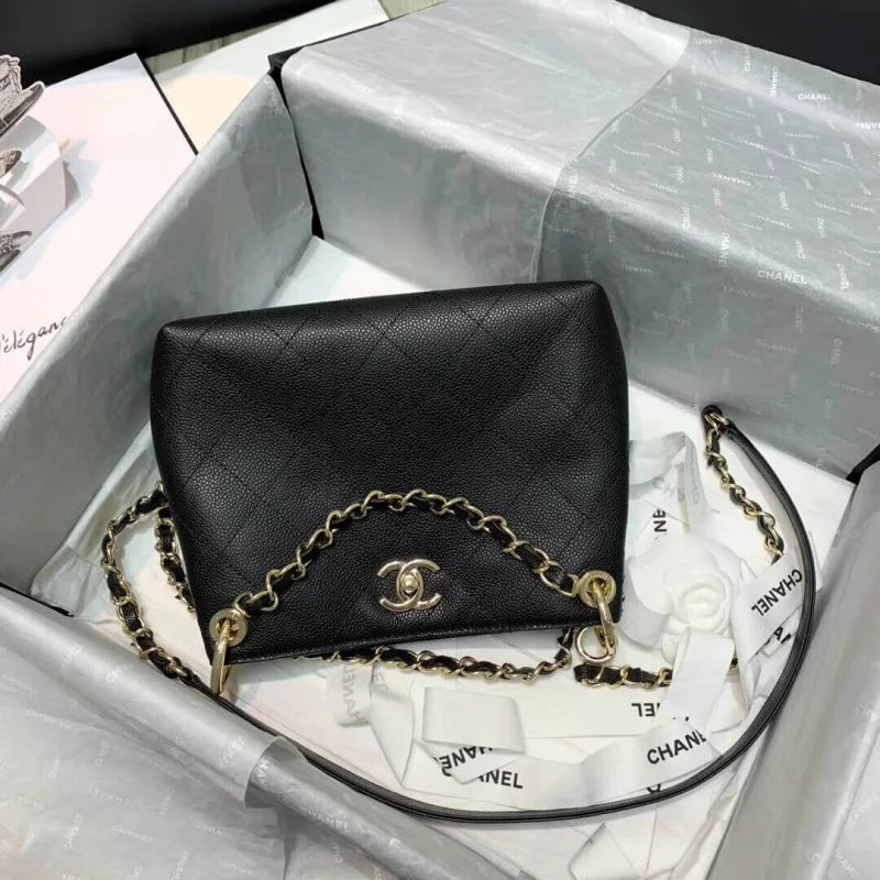 Grained Calfskin Small Hobo Bag P22974