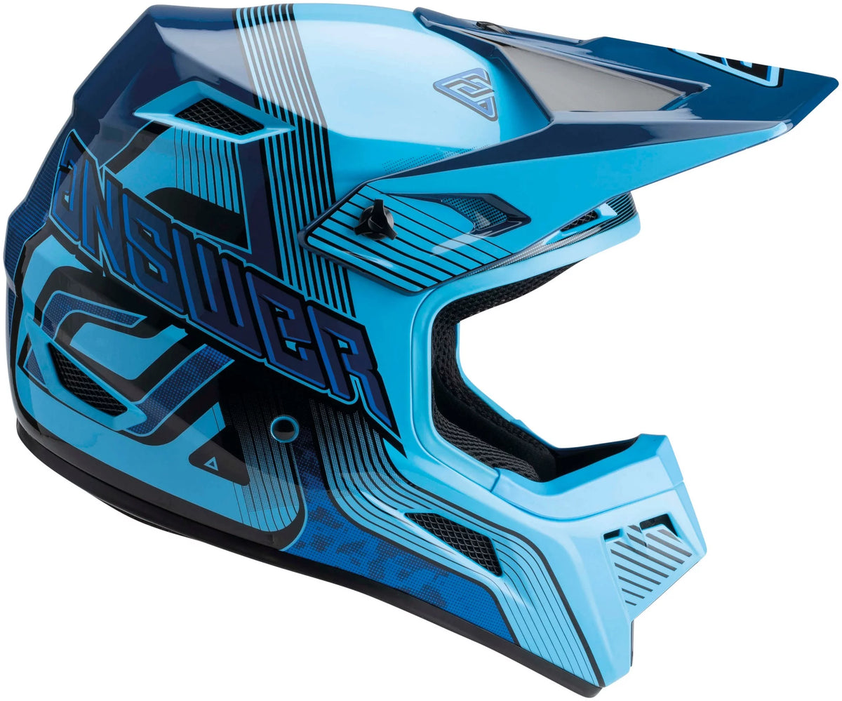 Youth MX Offroad Helmet Blue/Dark Blue MD I705