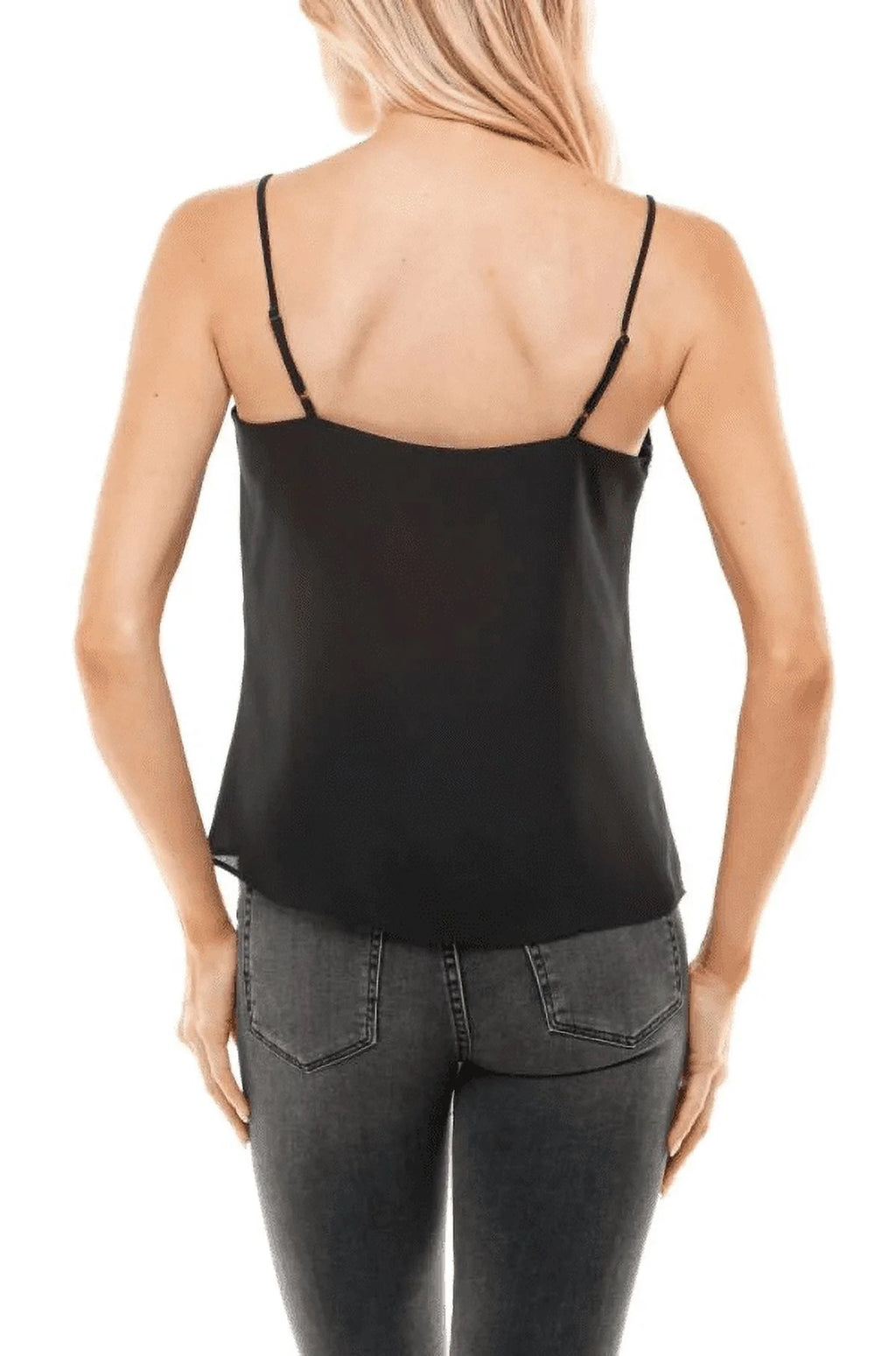 Black Lace Trim Camisole Q18591