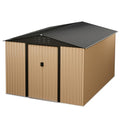 8 x 6 FT Metal Outdoor Storage Shed with Lock J804791
