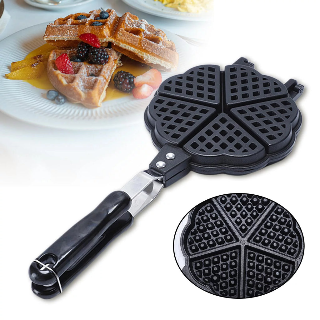 Waffle Maker Pan Portable Bakeware L232