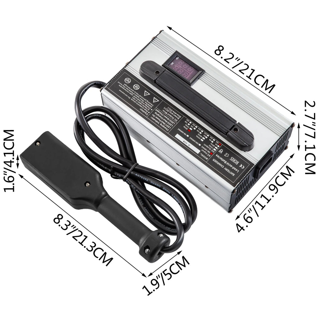 36V 18A Golf Cart Battery Charger with LED Indicator Lights D1878