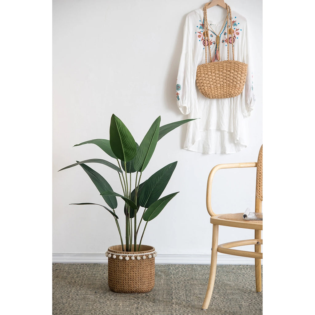 Birds of Paradise Tree in Black Pot 45.25" S197