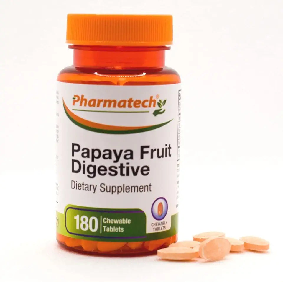 Papaya Fruit Digestive Enzyme Supplement 180 Chewable Tablets C162657