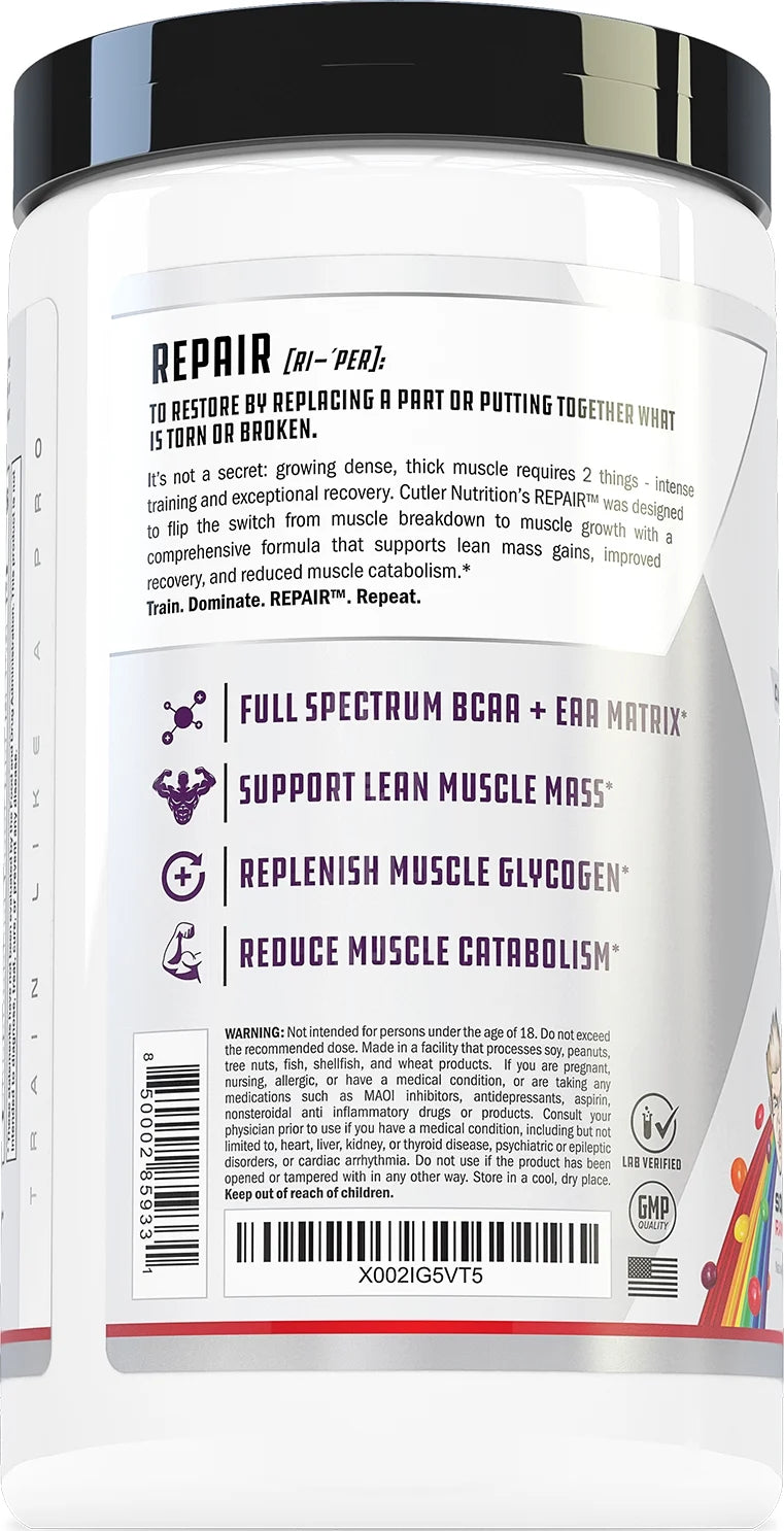 Post Workout Recovery Drink with Carbohydrates and BCAA/EAA, 20 Servings A729