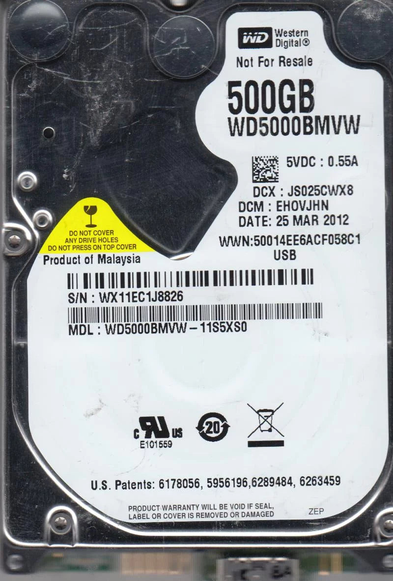 500GB USB 2.5 Hard Drive Q64497