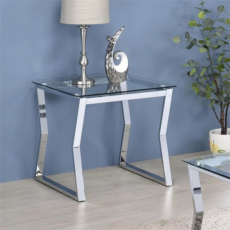 Glass Top 2-Piece Coffee Table Set A158