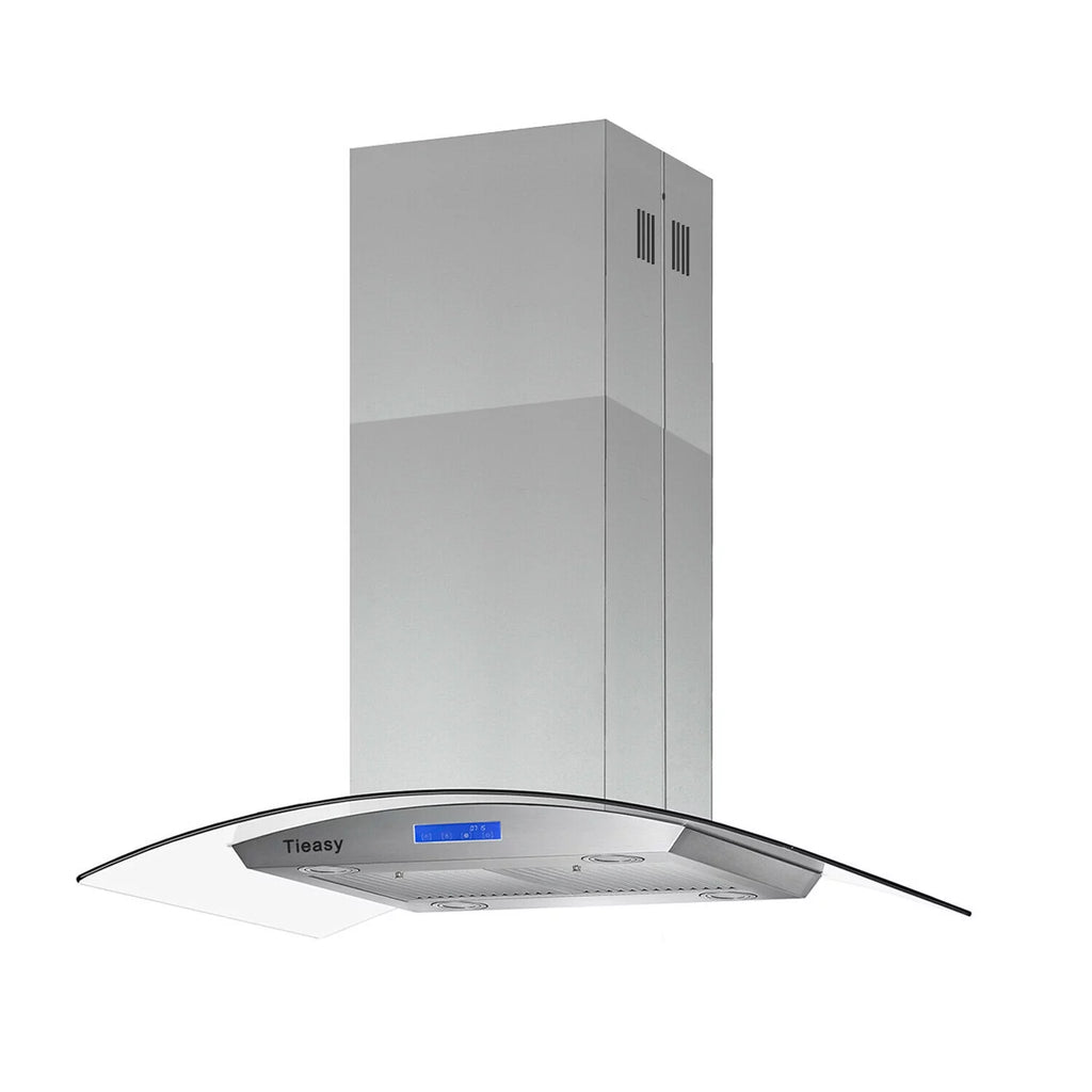 36 inch Island Mount Range Hood 900 CFM with Glass LCD Touch Control H769807
