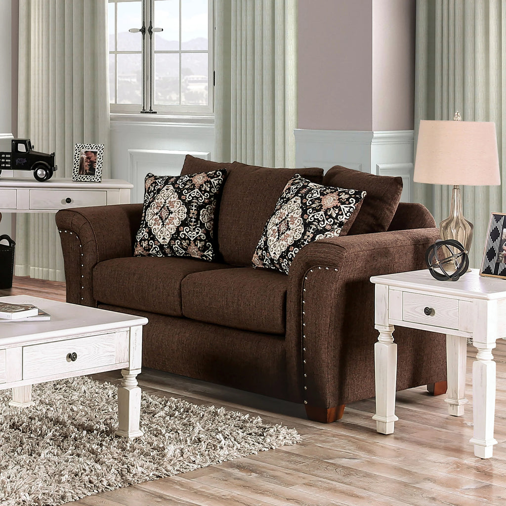 Transitional Upholstered Loveseat P11511