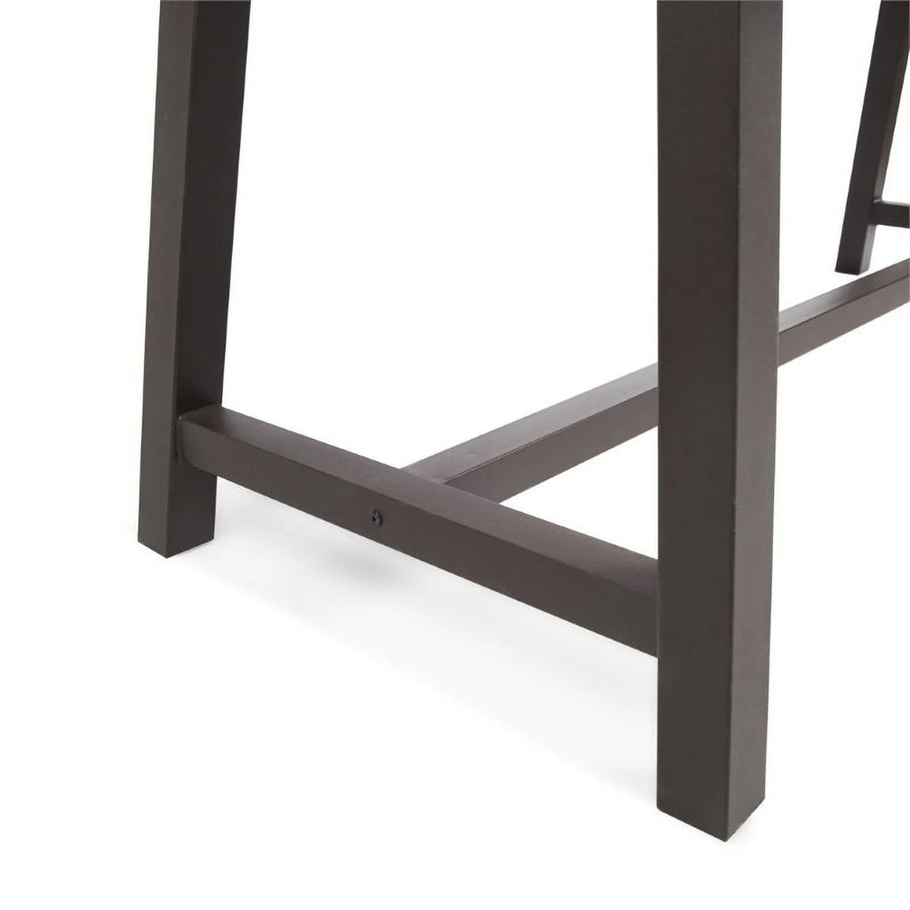 71" Wood Top Patio Dining Table A51442