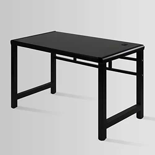 Black Tempered Glass Top Writing Desk S440