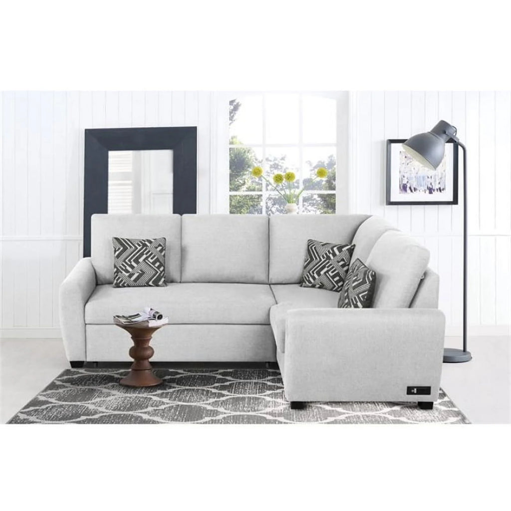 Ivory Convertible Sofa E365