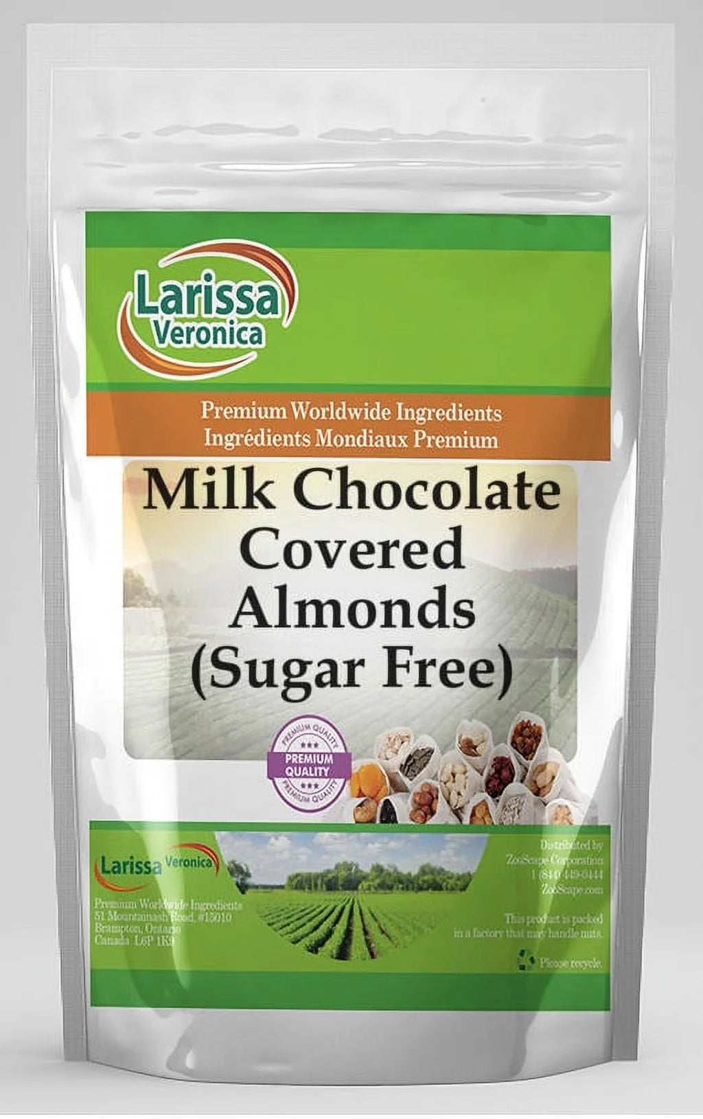 Sugar Free Milk Chocolate Covered Almonds 4 oz 2-Pack H683