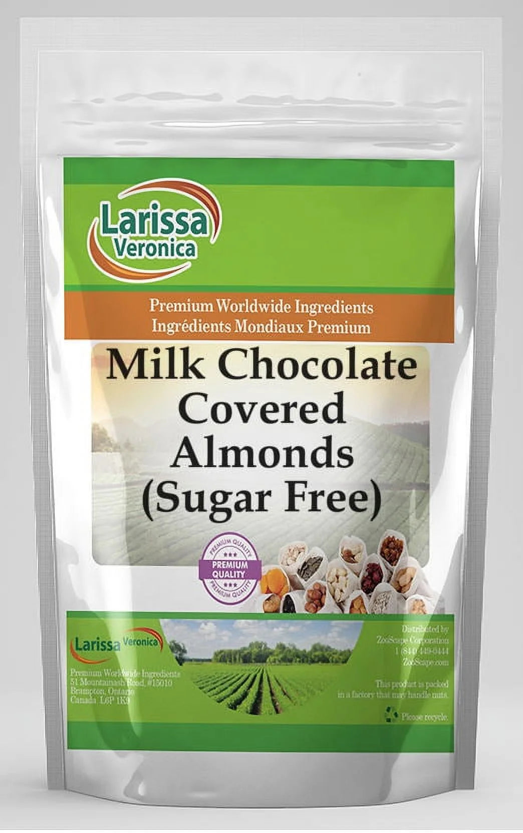 Sugar Free Milk Chocolate Covered Almonds 4 oz 2-Pack H683