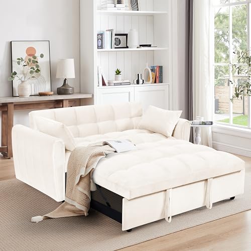 Dark Gray Velvet 3 in 1 Sleeper Sofa Bed G4645