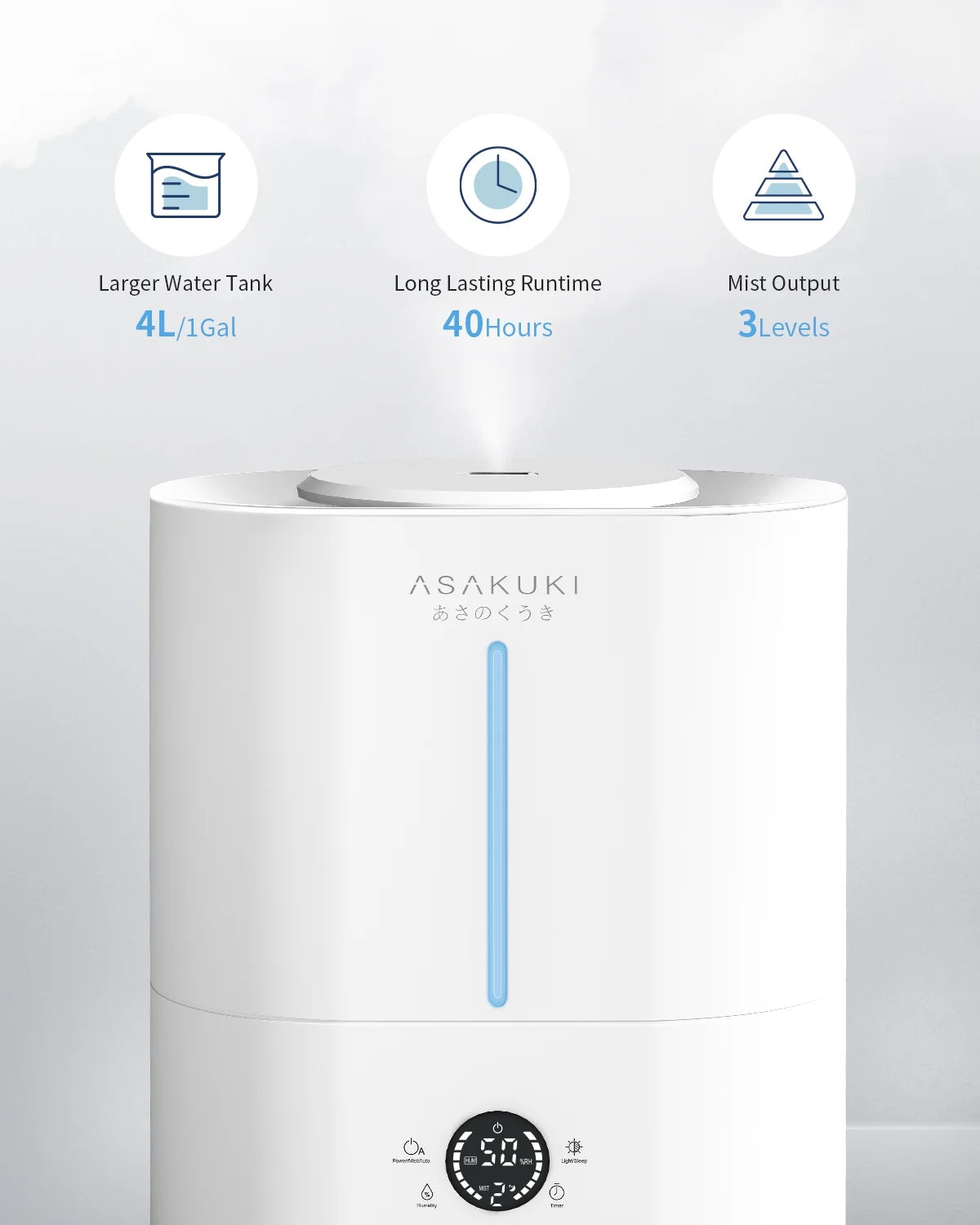 4L Ultrasonic Cool Mist Humidifier H34910