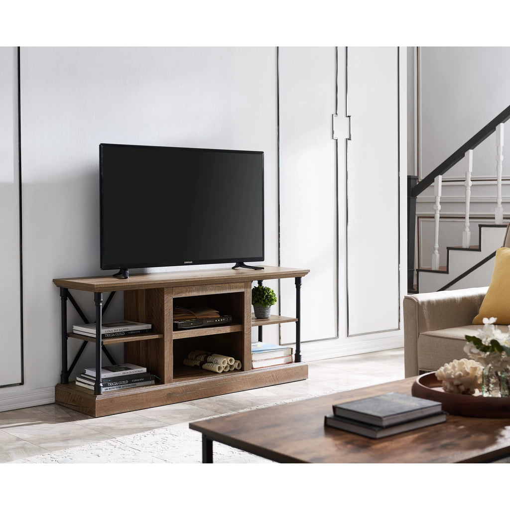 Media Console in Rough Sawn Birch Finish N231822