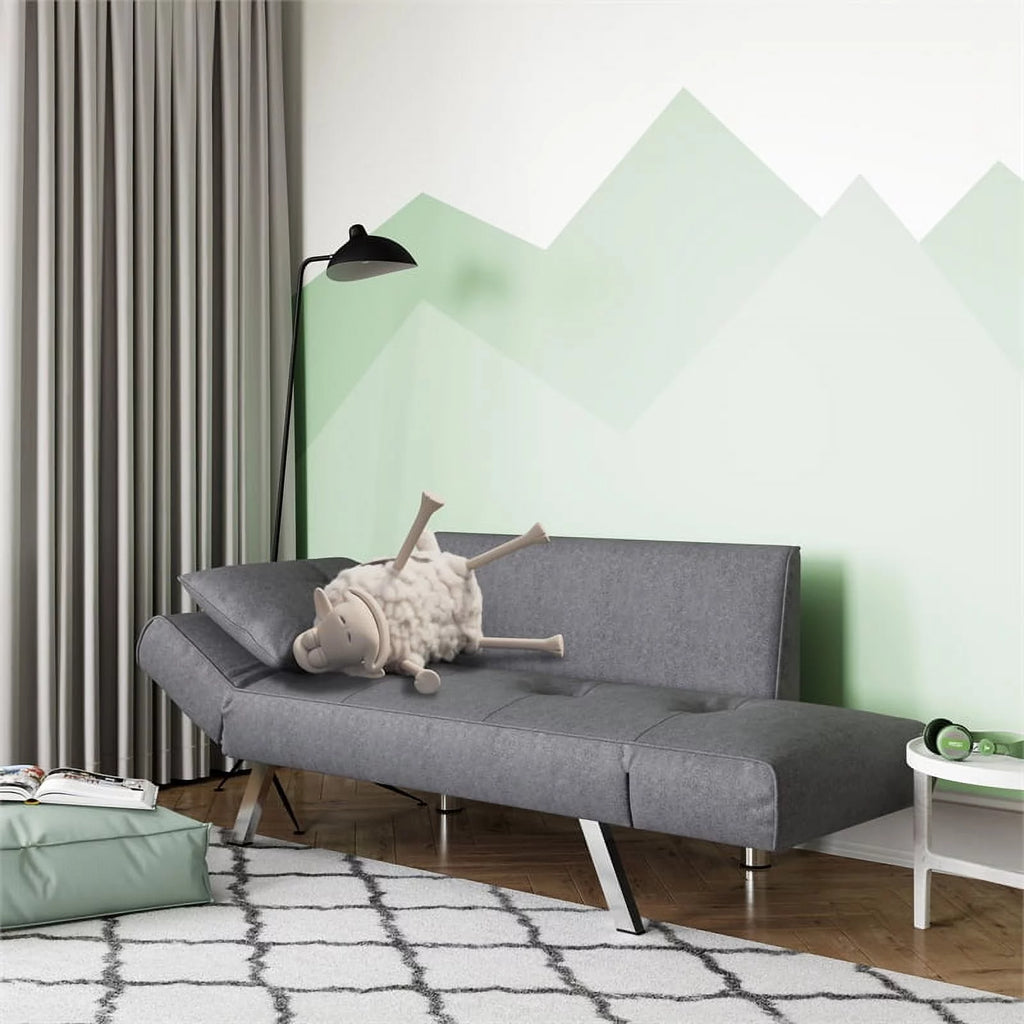 Dark Gray Fabric Convertible Sofa I703486