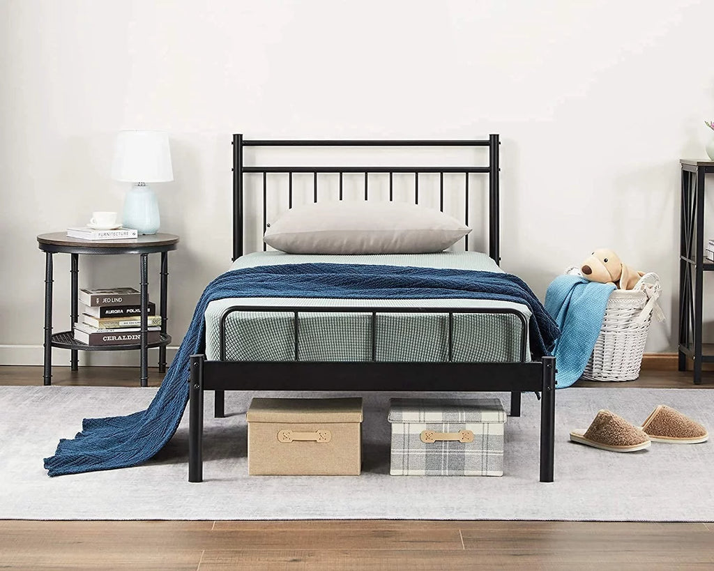 Black Twin Bed Storage Frame J8205