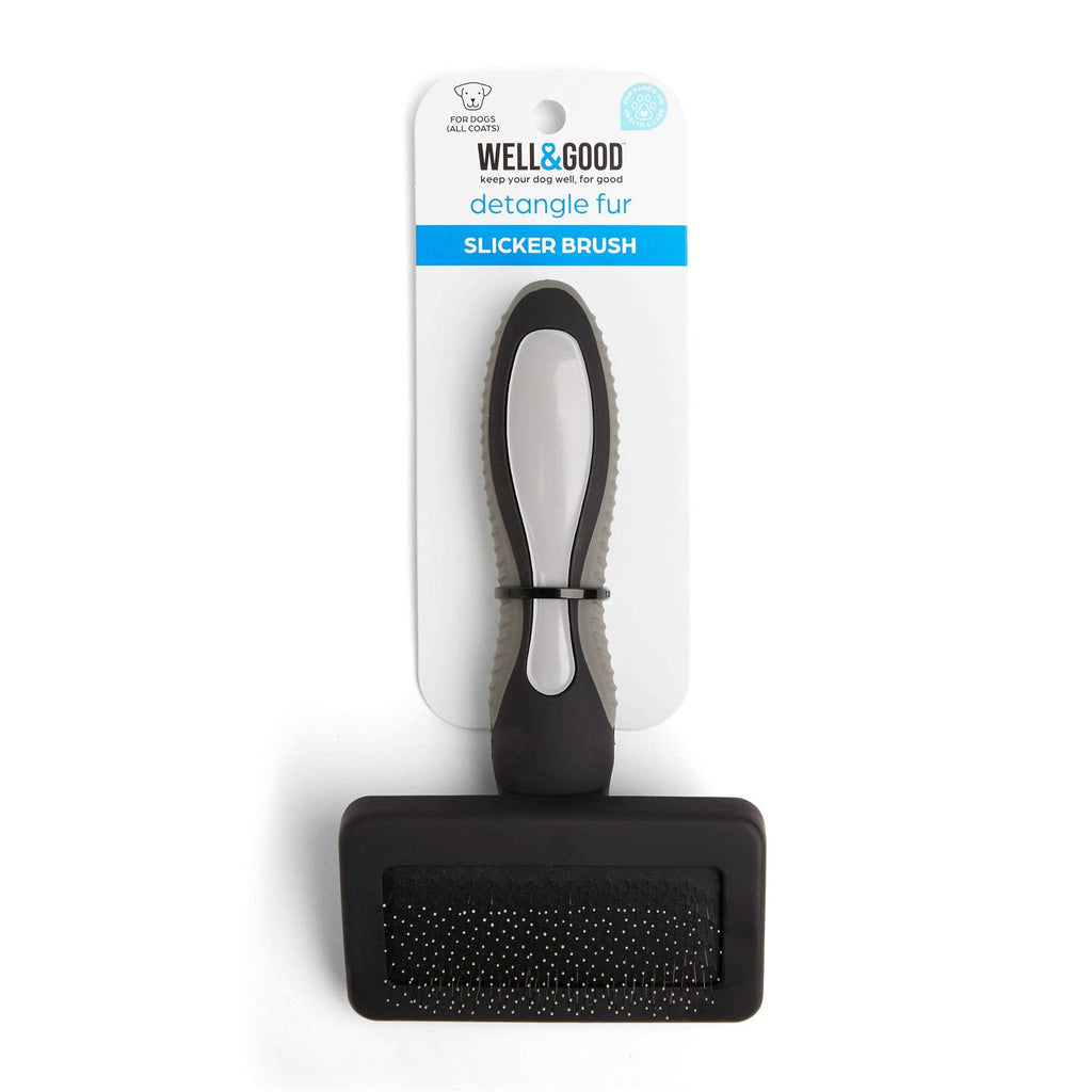 Black Small Cushion Slicker Dog Brush D97544