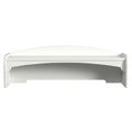 Bright White Engineered Hardwood Desk Hutch O84497