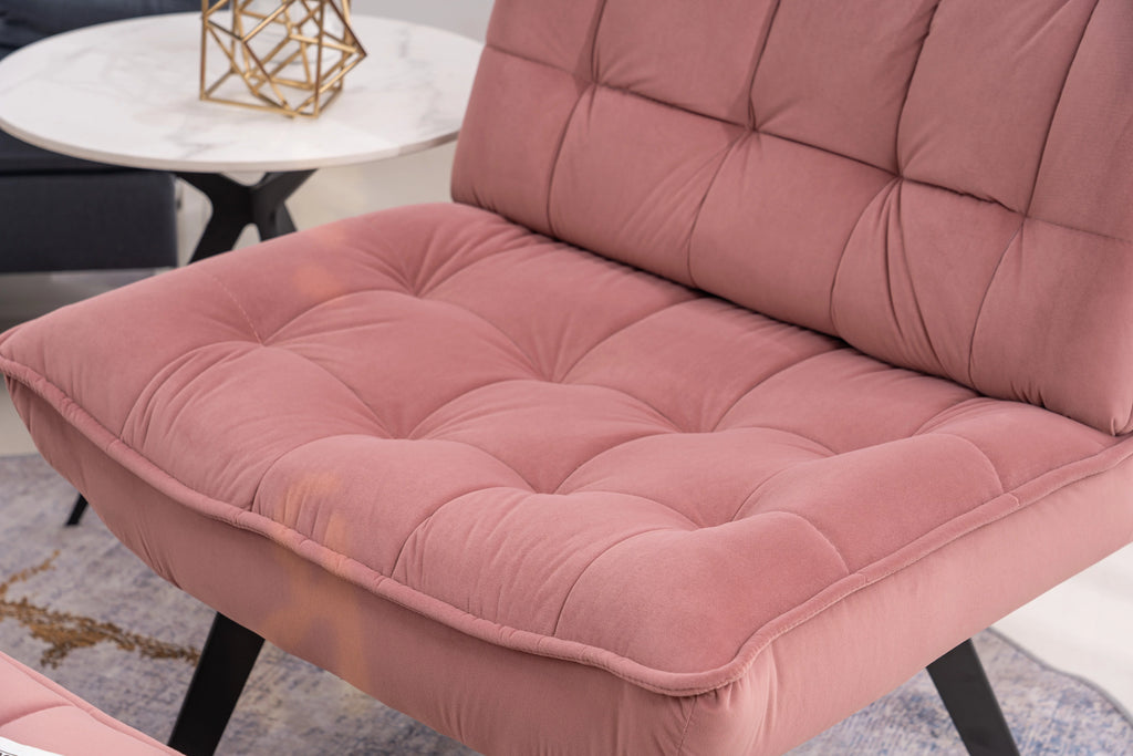 Pink Velvet Accent Chair S162422