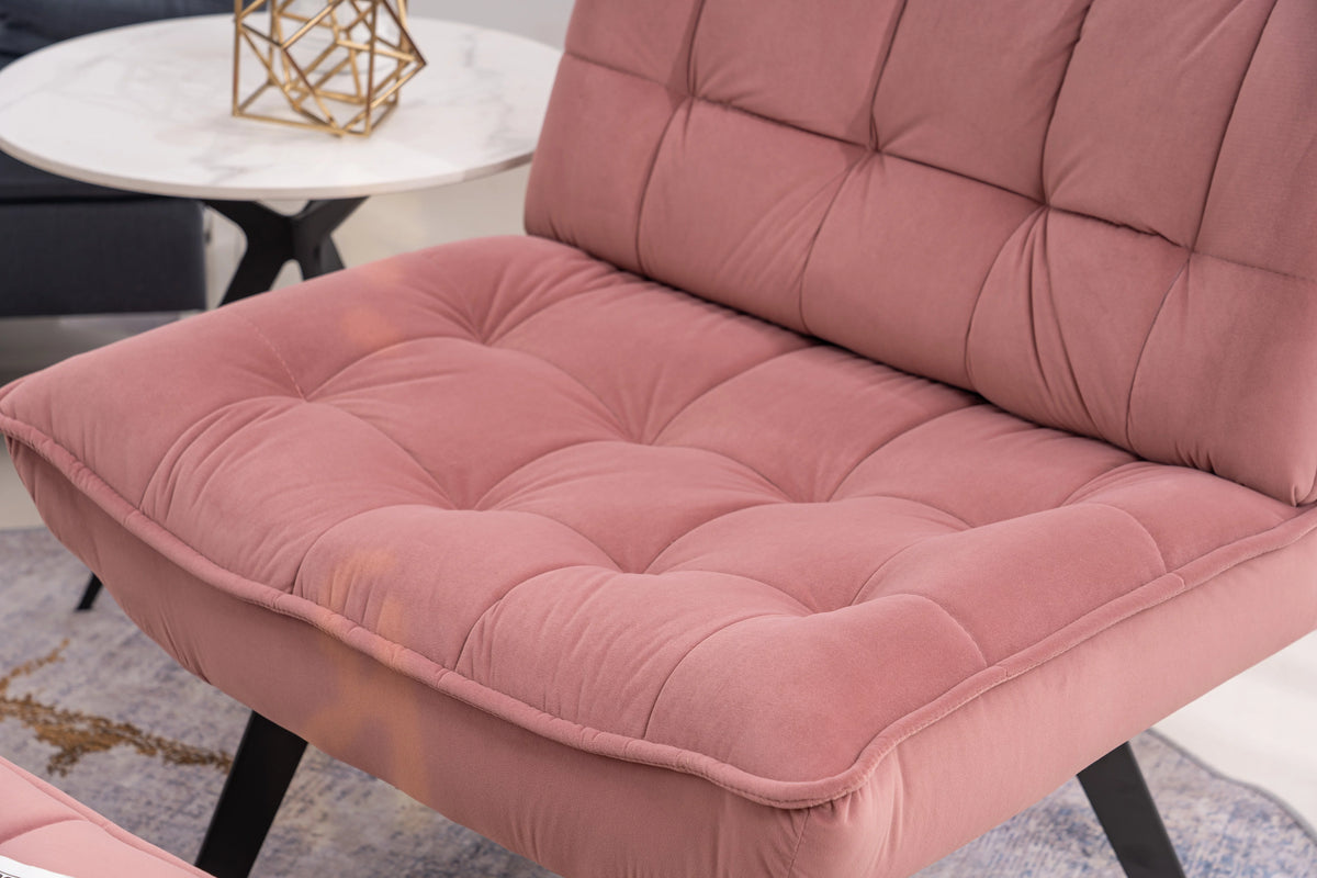 Pink Velvet Accent Chair S162422